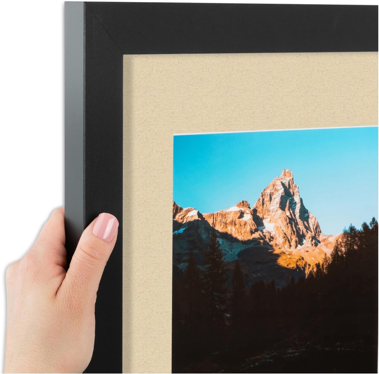 Art to Frames Double-Multimat-29-844/89-FRBW26079 Collage Photo Frame Double Mat with 3 - 3.5x5 Openings and Satin