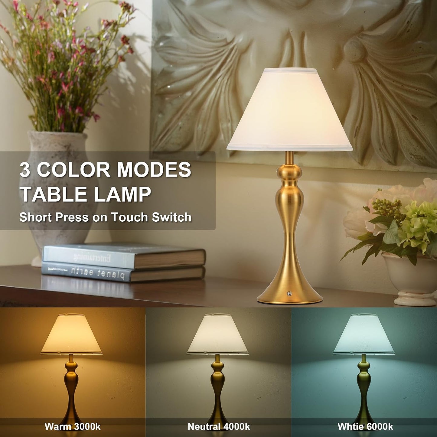 Battery Operated Lamp / Rechargeable Cordless Table Lamps