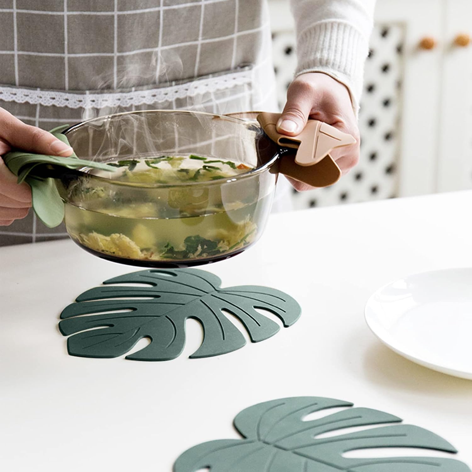 Monstera Pot Holder Hot Pads / Large / Set of 2