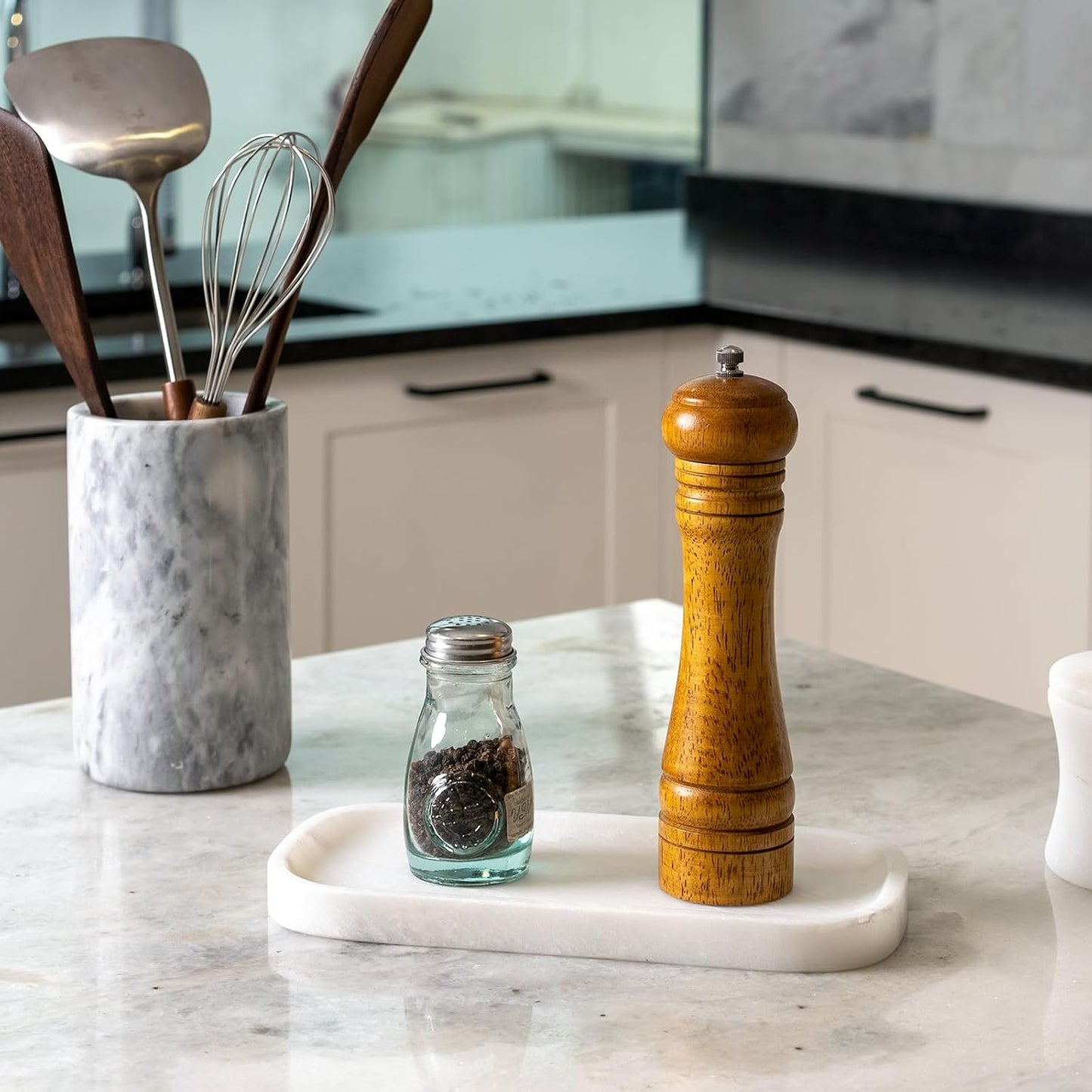 Marble Tray / Marble Vanity Tray / 10 x 4.72 / Namib Bianco