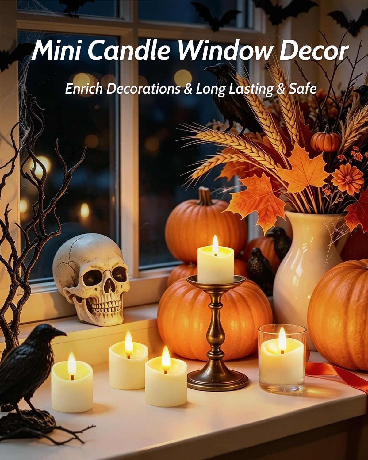 6 Pack Small Rechargeable Flameless Candles with Remote Timer | 1.5"x2" LED Tea Lights Votive Fake Candles Flickering