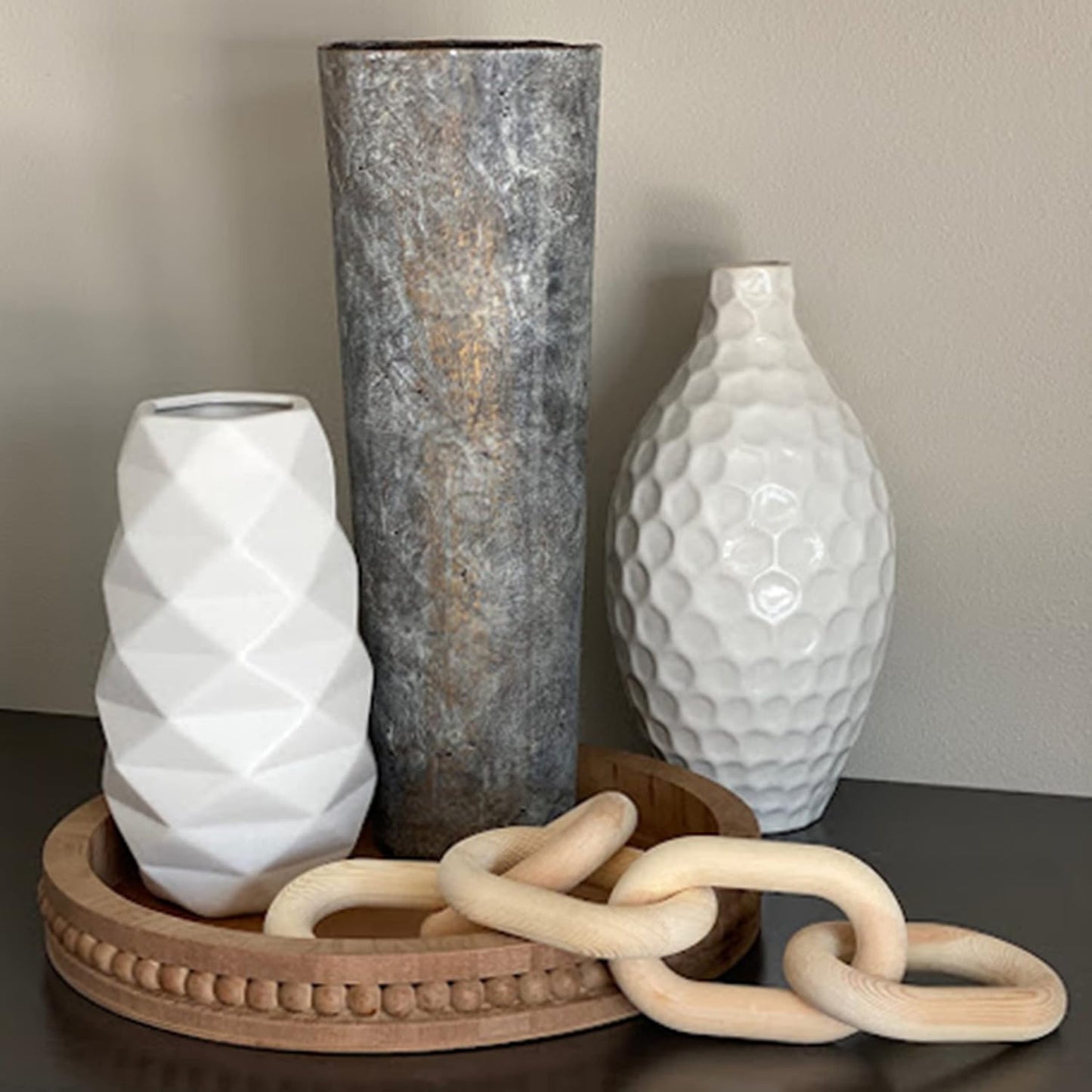 Wood Chain Link Decor / Small