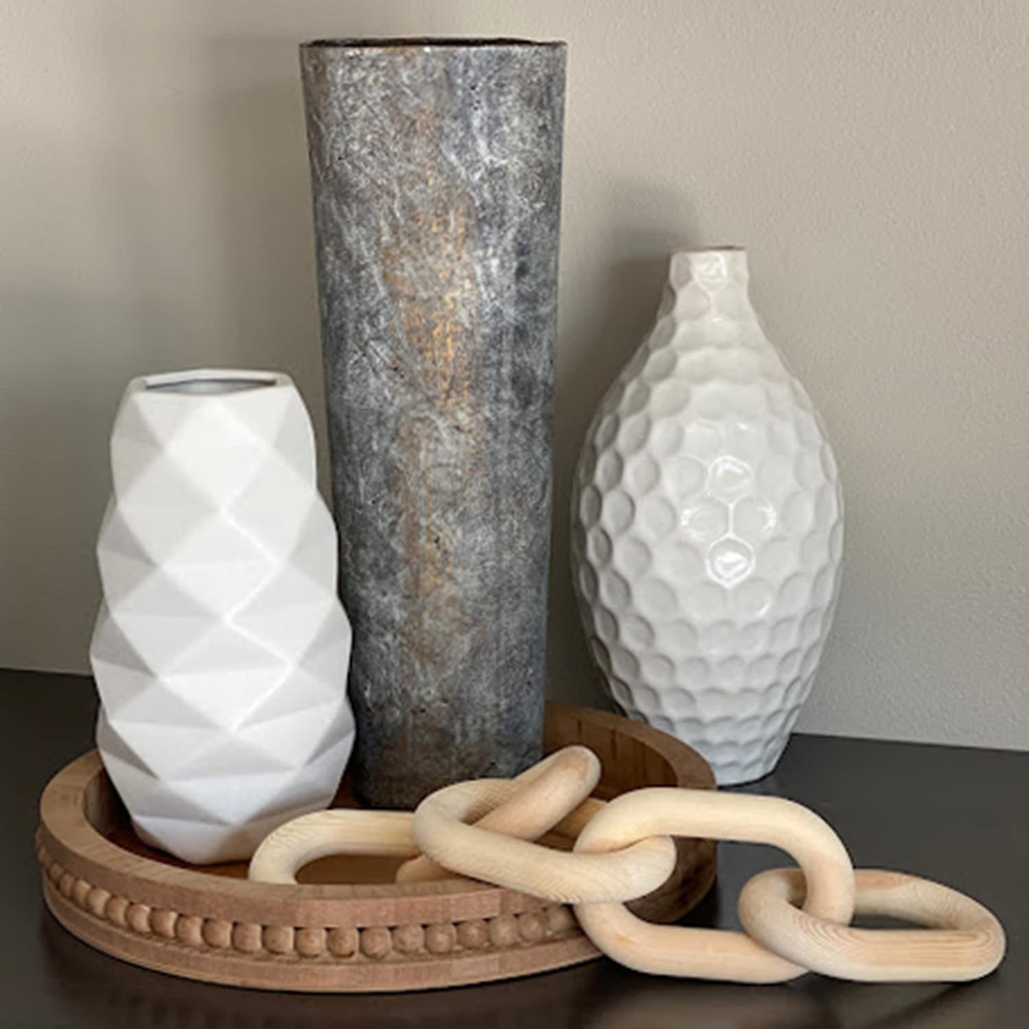 Wood Chain Link Decor / Small