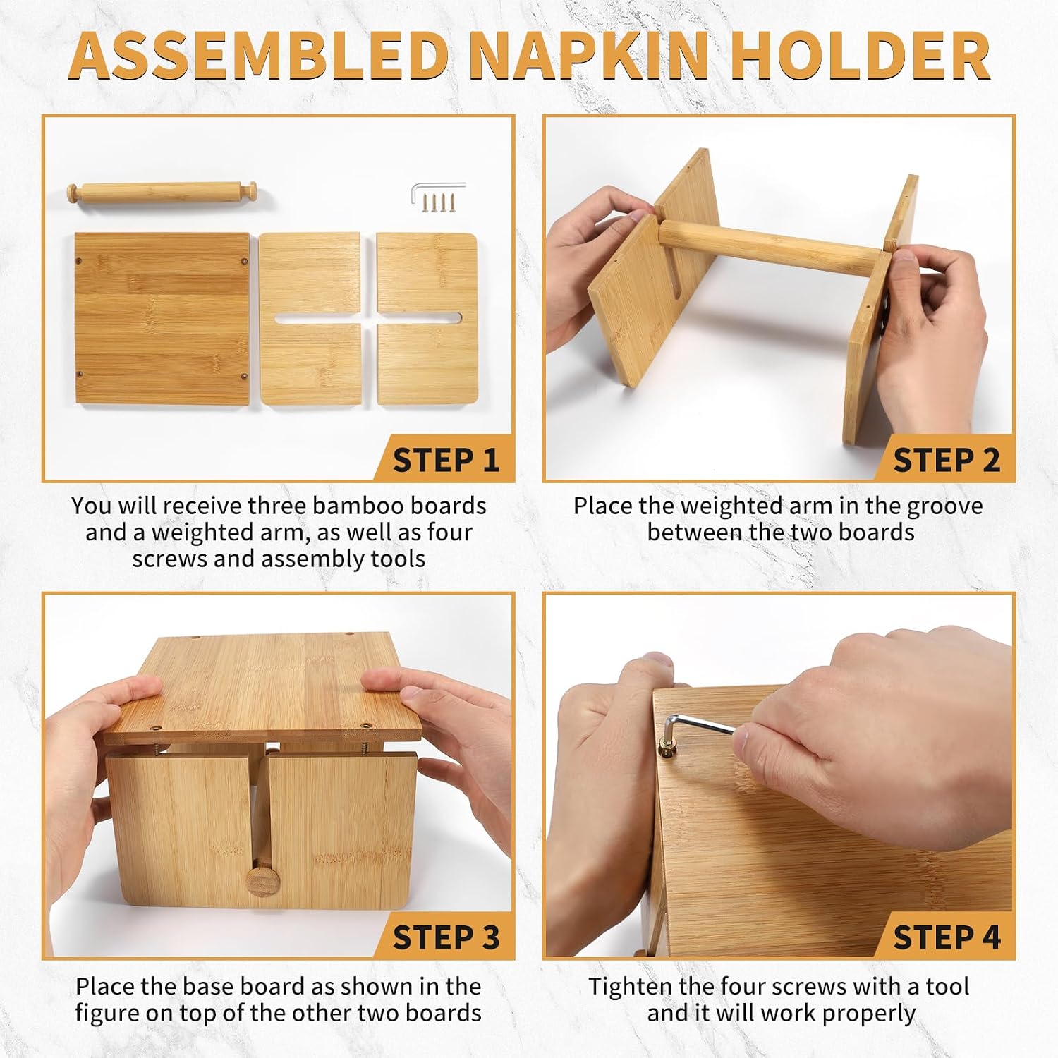Wooden Cocktail Paper Holder