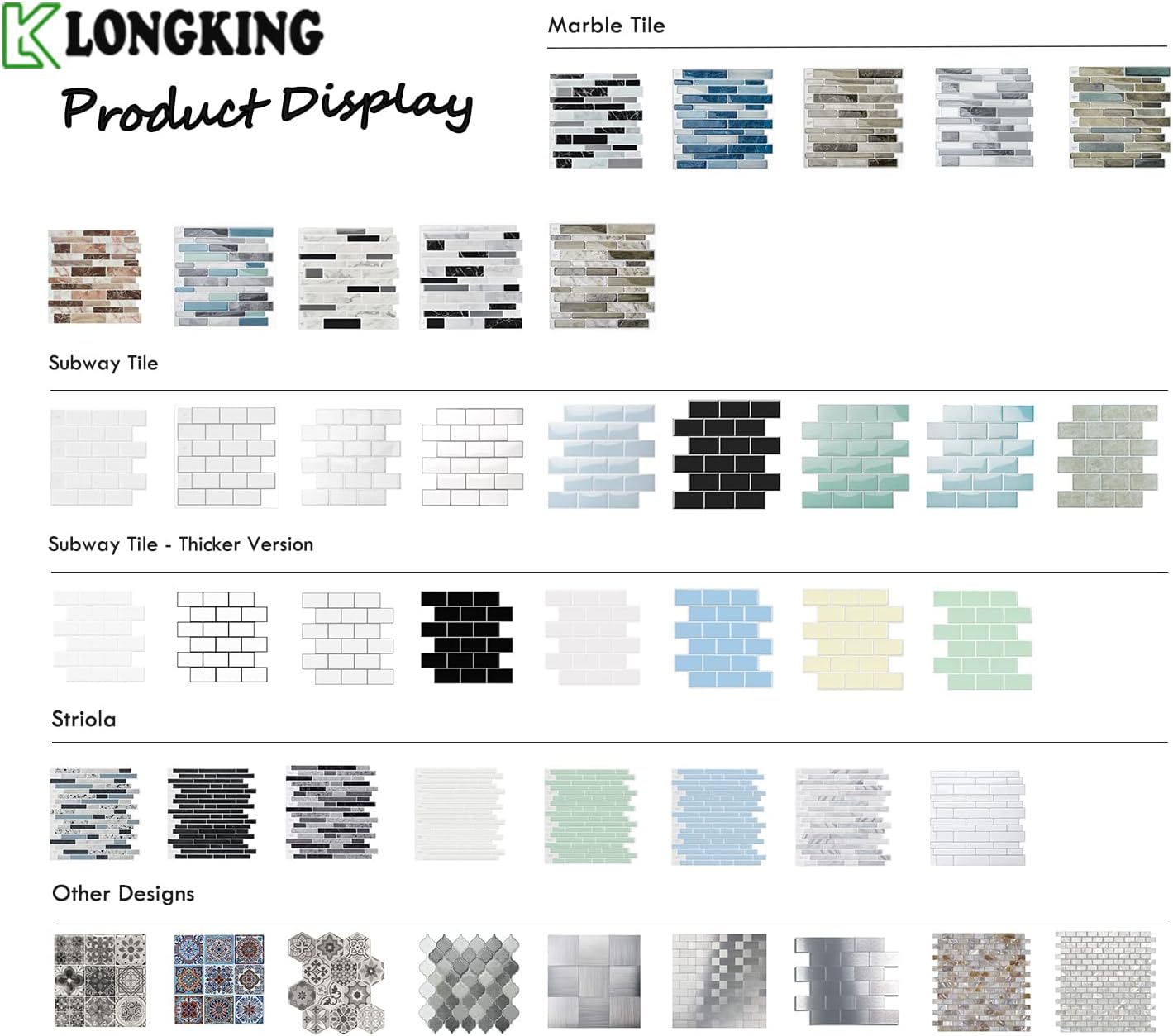 Stick on Wall Tiles / Aquamarine Blue