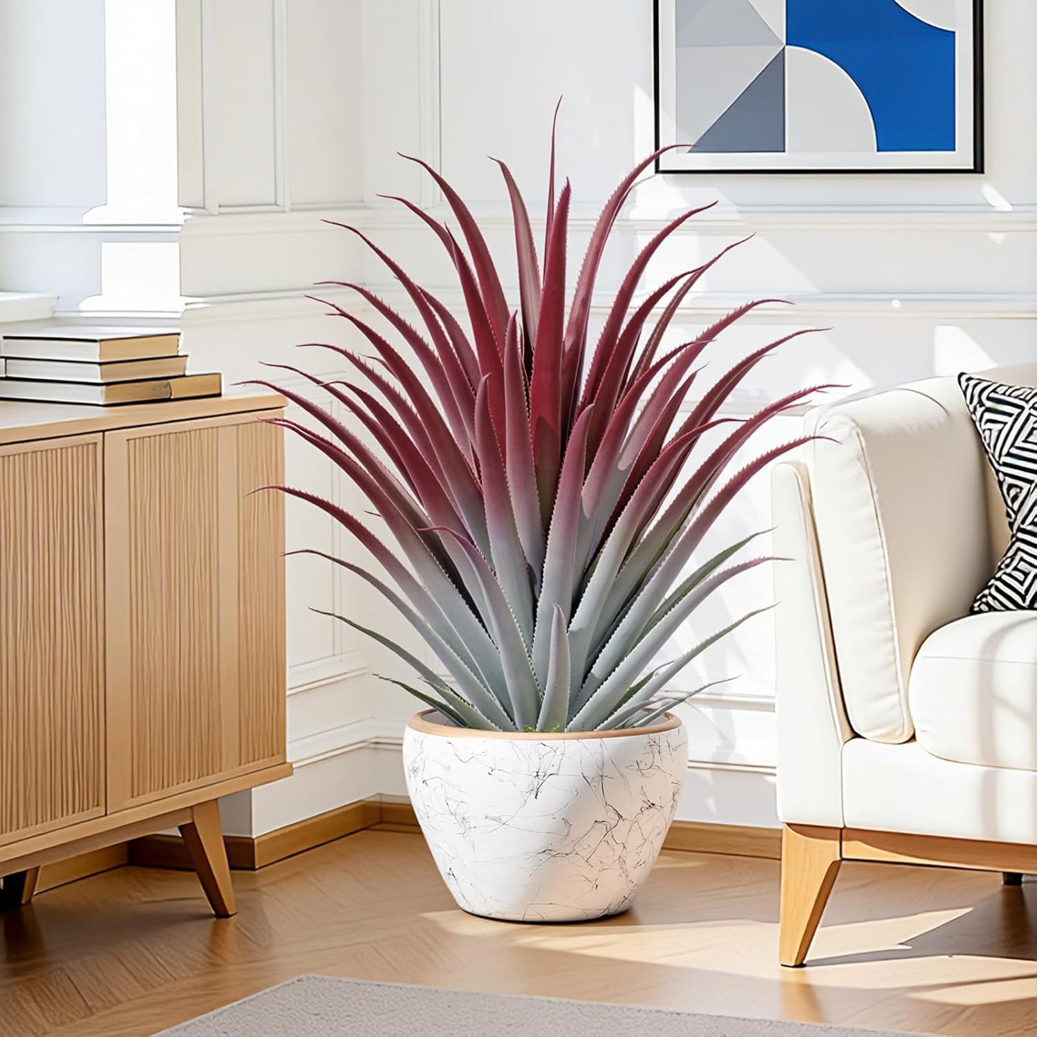 Artificial Aloe Vera Plant / Red / 2 Inch / Set of 26