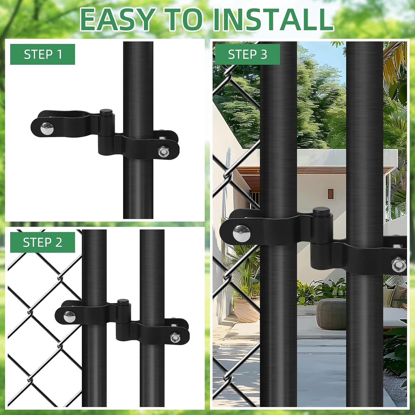 Heavy Duty Fence Gate / 1-5/8 / Set of 2