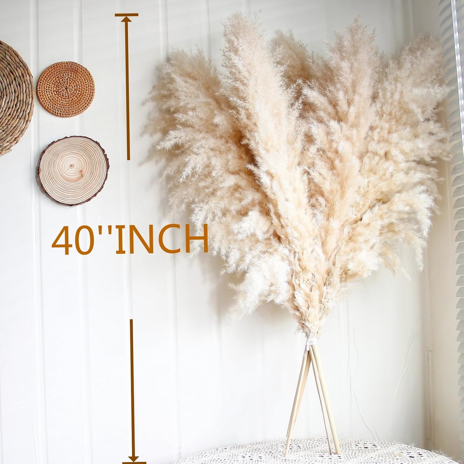 Floor Plants / Tall pampas grass for Floor Vases / Set of 10