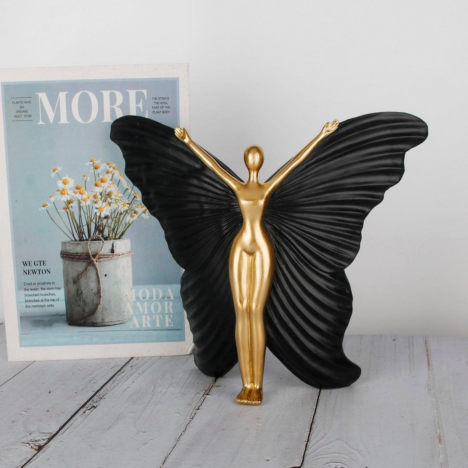 Fairy Butterfly Statue Collectible Figurines / Black