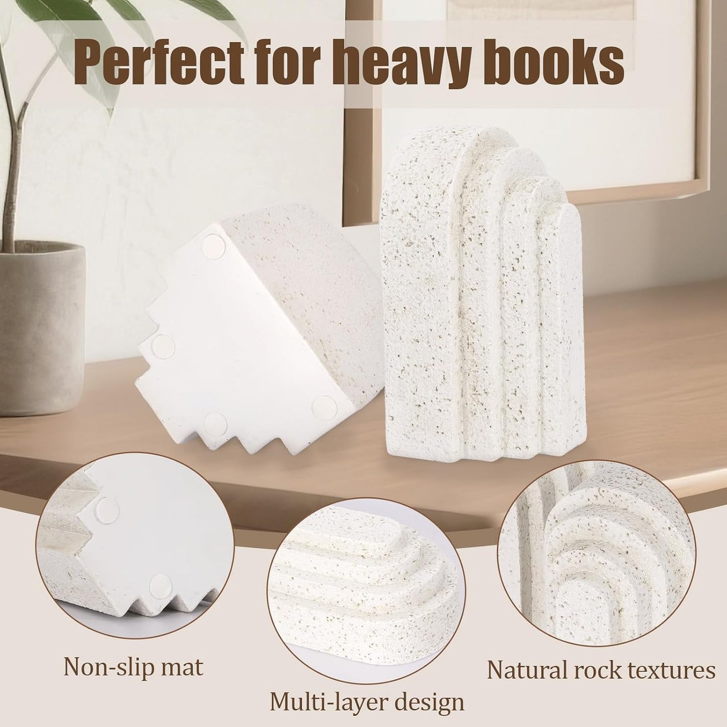 Heavy Duty Resin Bookends
