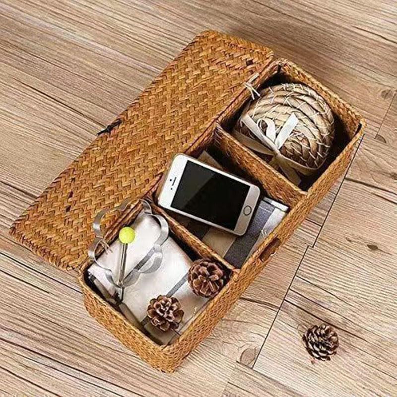 Seagrass Storage Basket / Natural / 13 x 5 x 4.3
