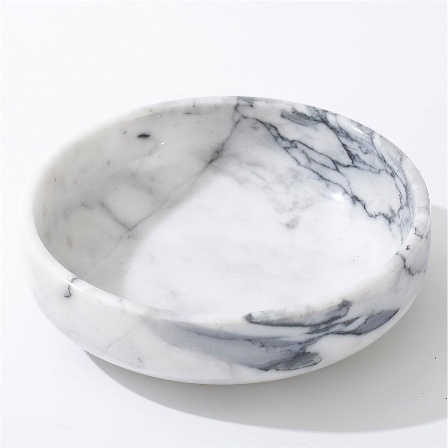 6.7" Decorative Bowl / White&grey
