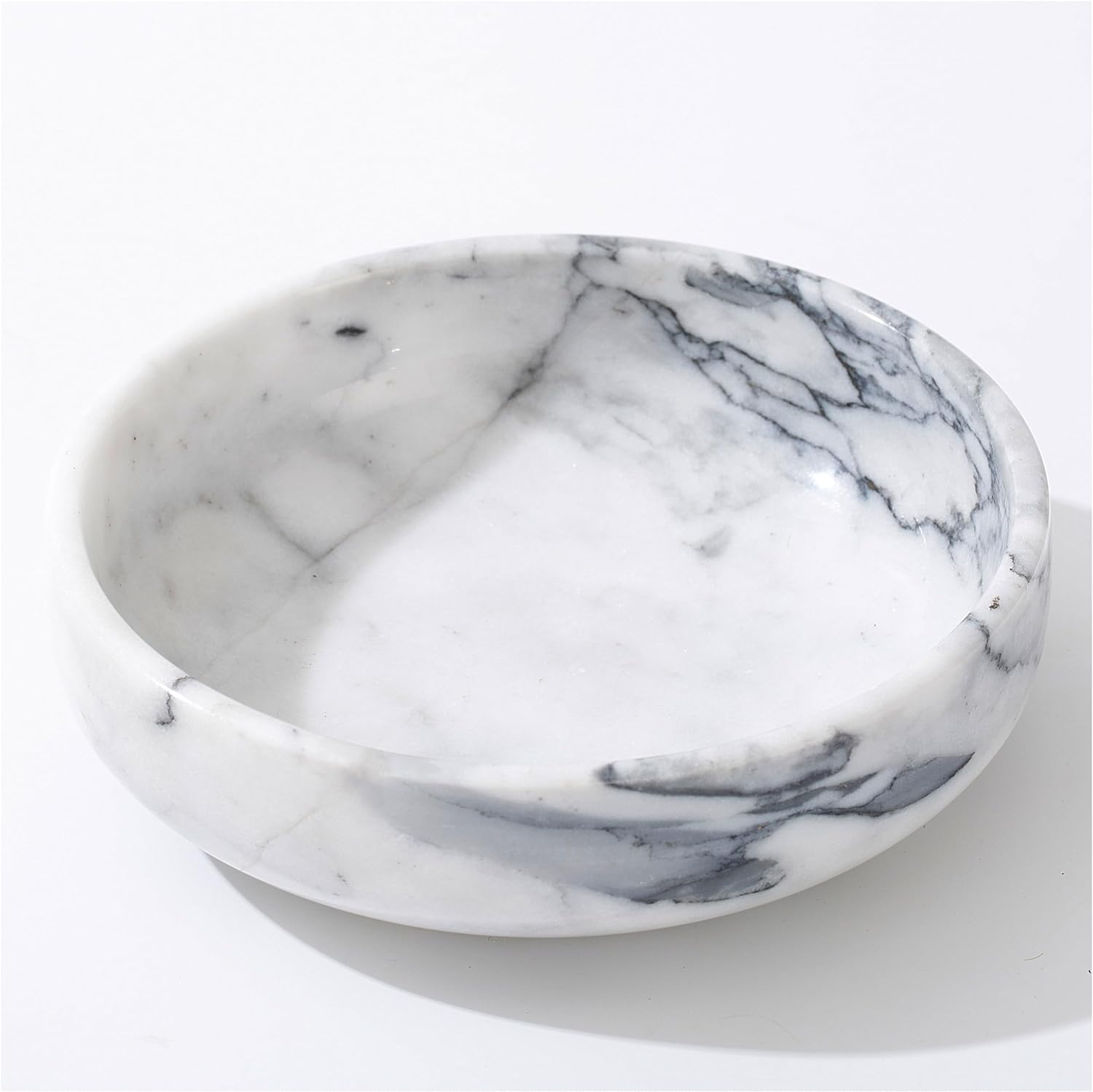 6.7" Decorative Bowl / White&grey