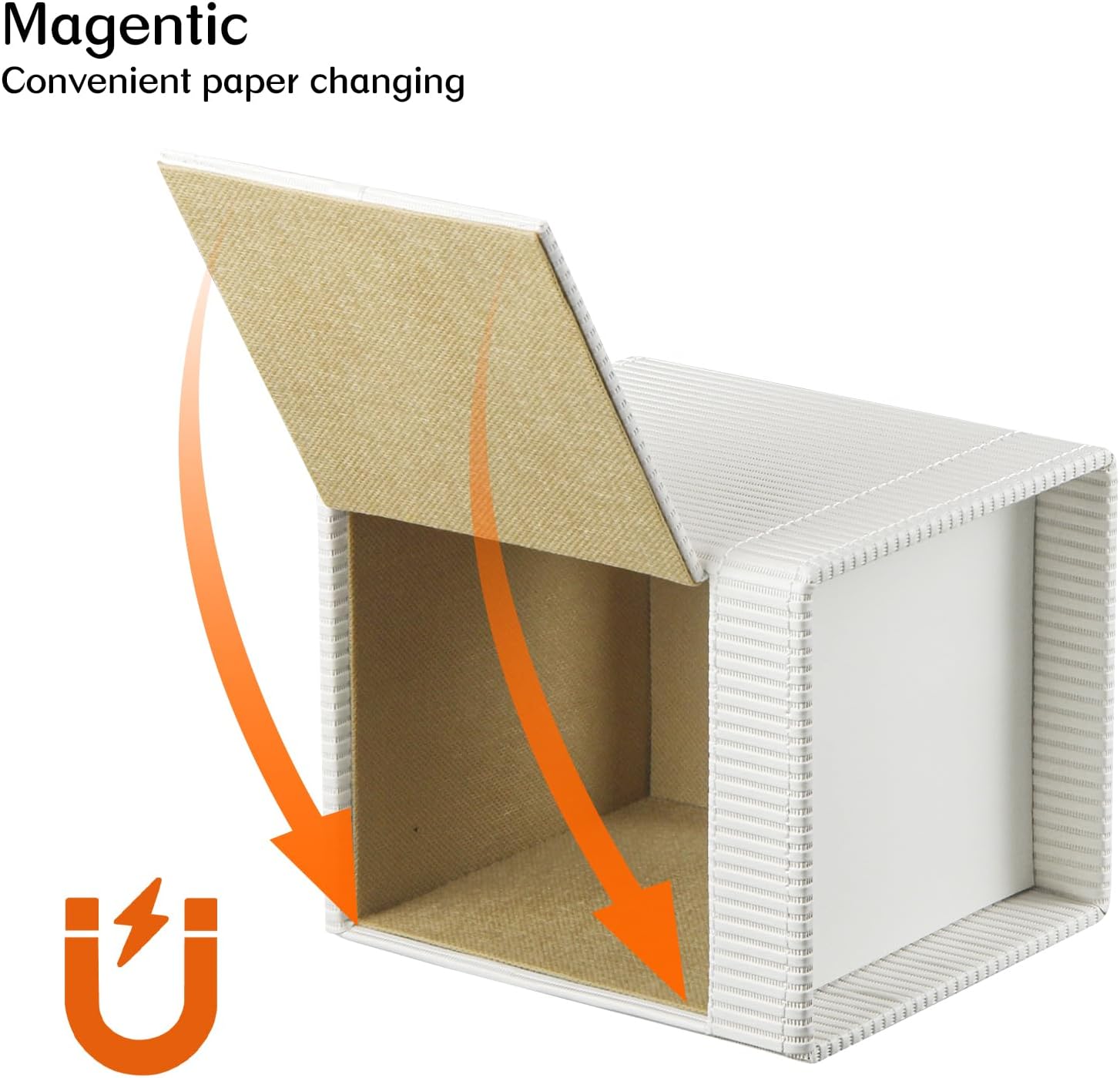 Storage Tray / Tissue Box Cover / White
