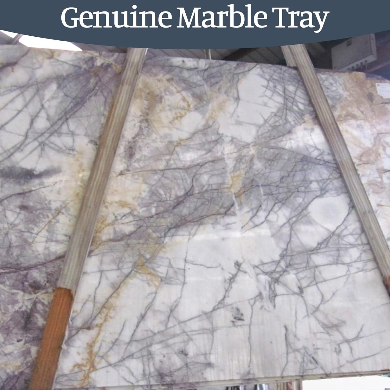Candles / Marble Tray / Milas Lilac / 12 x 6 x 0.8 / Natural
