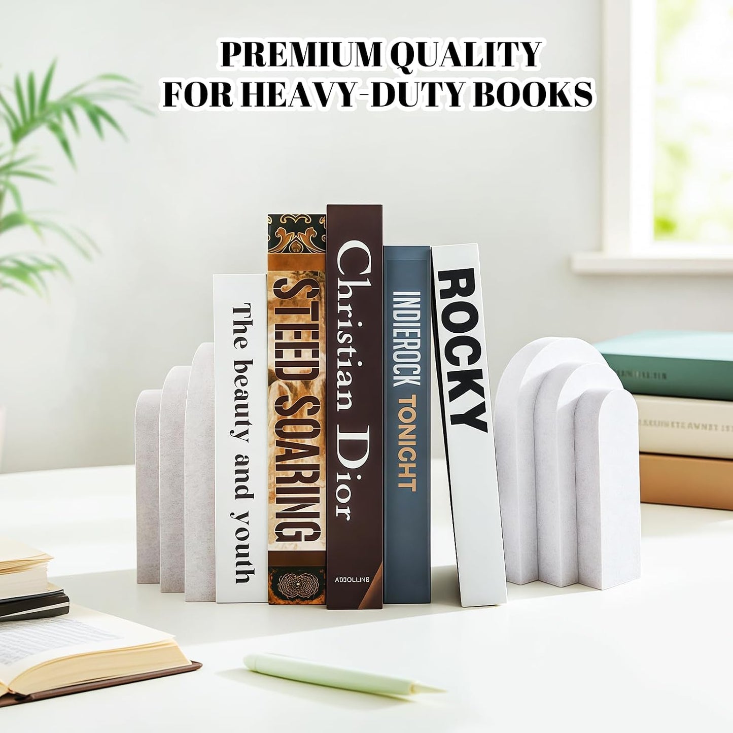 Bookend / Book Ends / White
