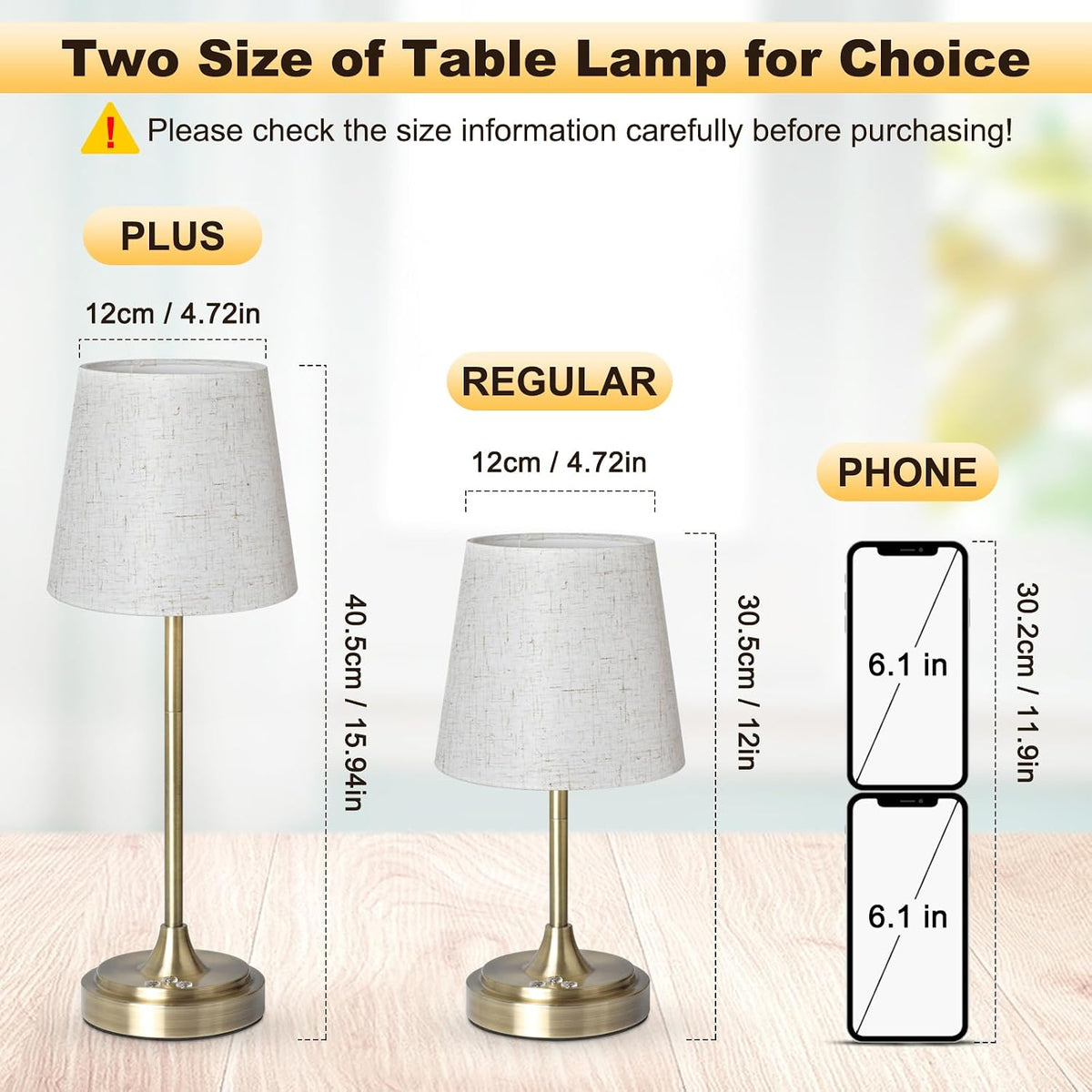 Wowag Cordless Table Lamp Rechargeable,5000mAh Battery Operated Desk Lamp,3 Colors & 7 RGB Stepless Dimmable,Touch