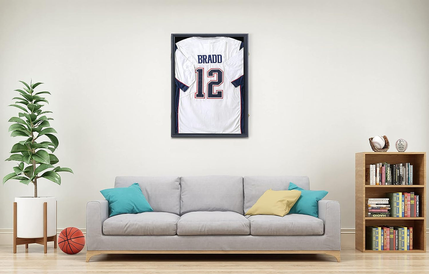 KCRasan Jersey Display Frame Case - Large Lockable Frames Shadow Box | UV Protection for Baseball Basketball Football