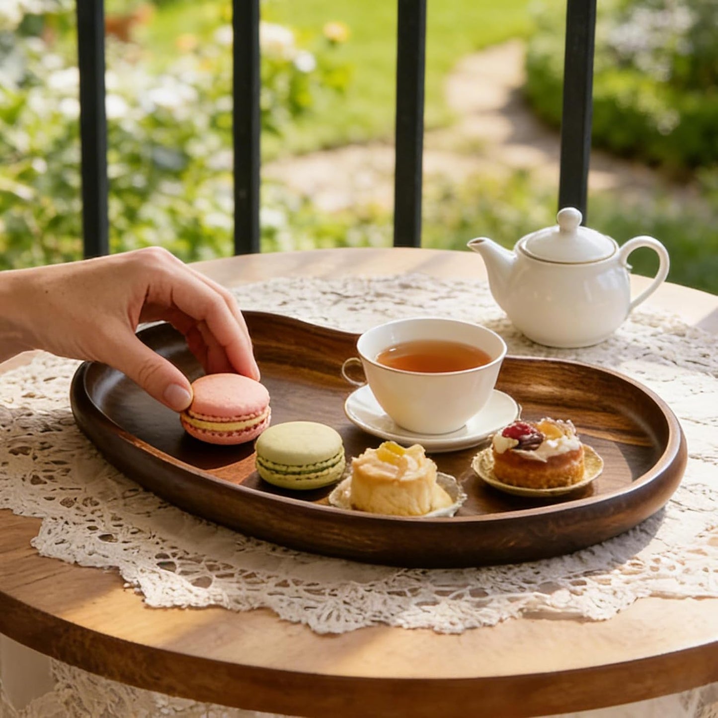 Acacia Wood Serving Tray / Style 2