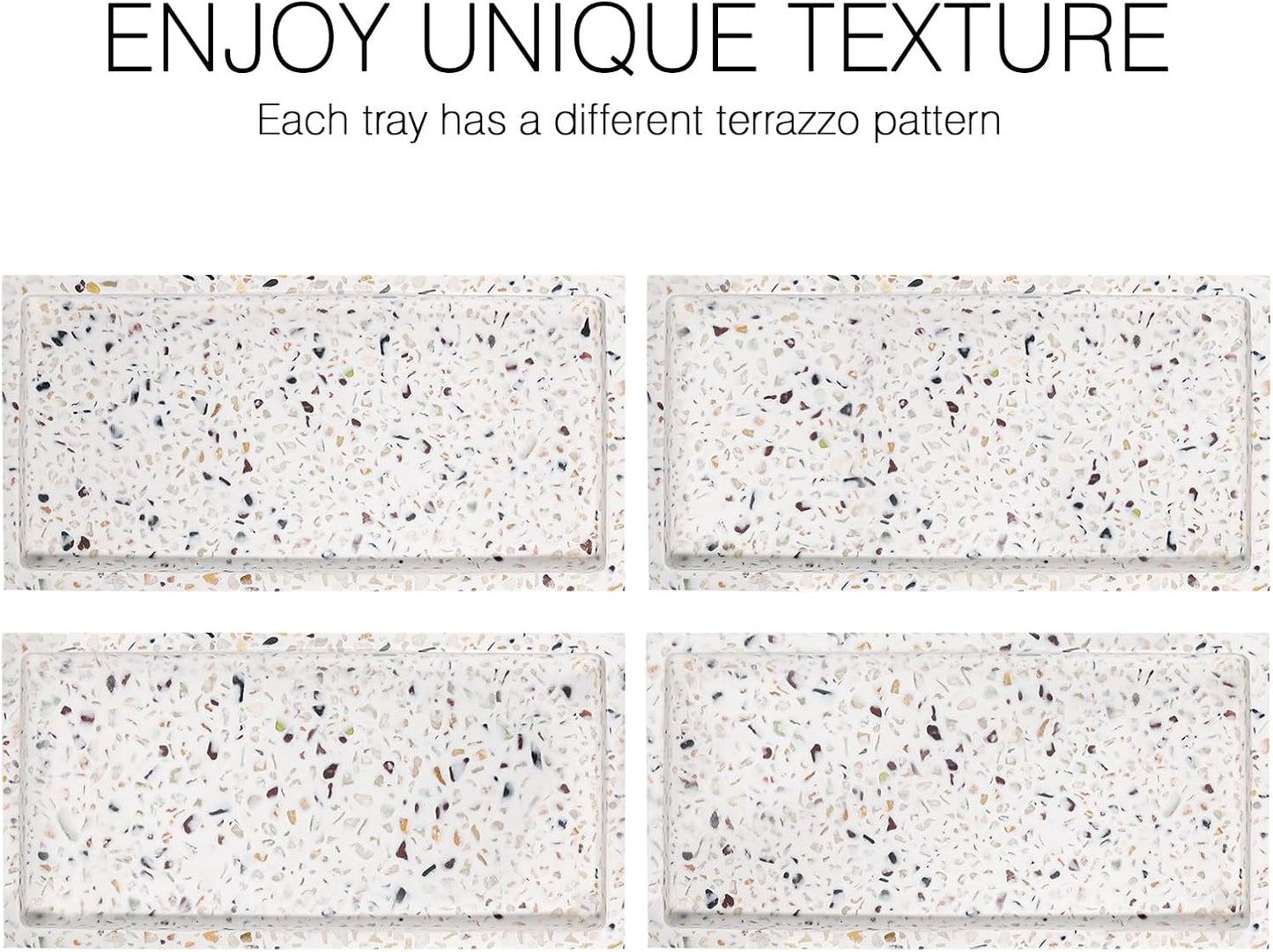 Bathroom Vanity Tray / Terrazzo / Mini / 8 x 4