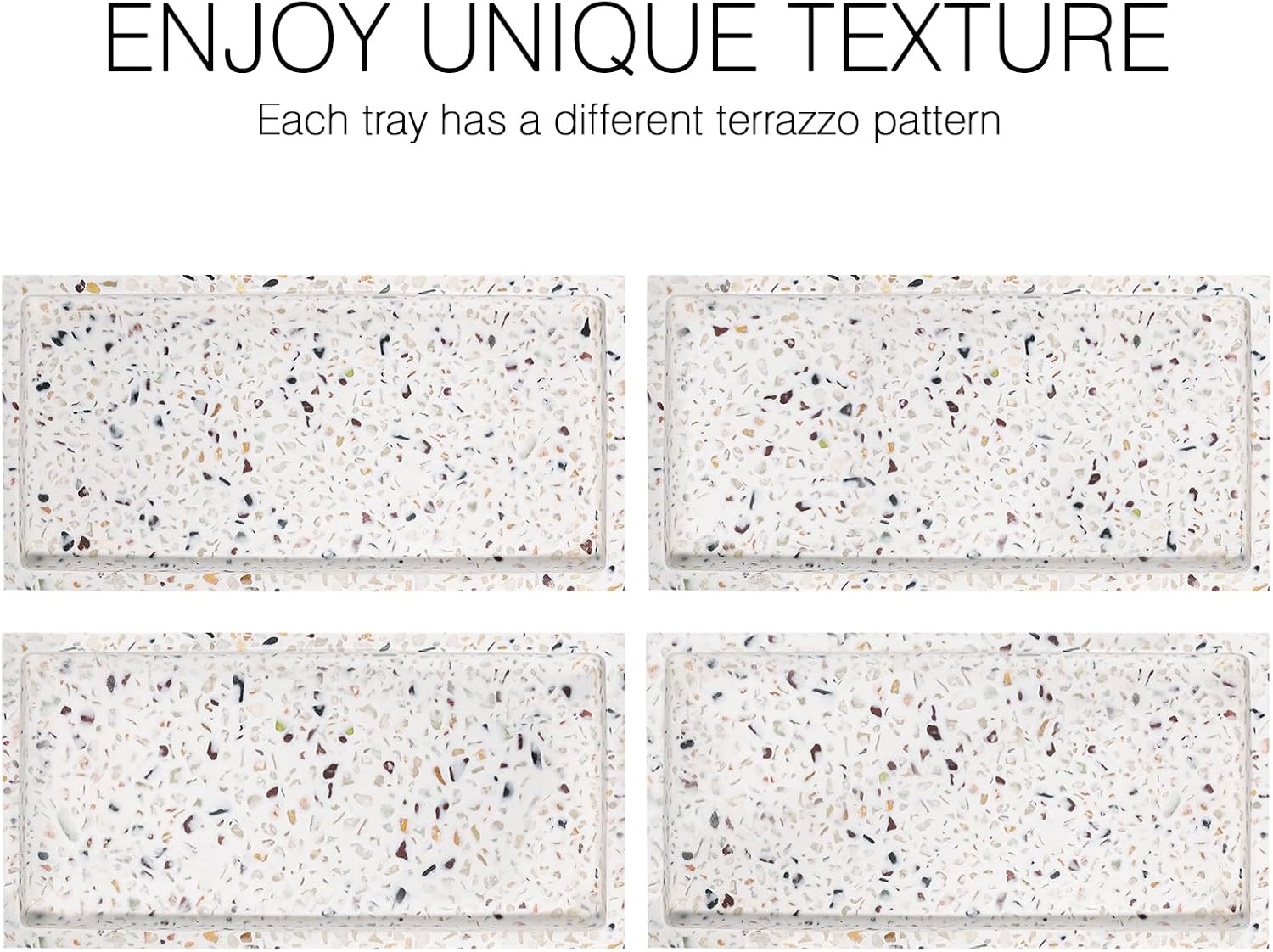 Bathroom Vanity Tray / Terrazzo / Mini / 8 x 4