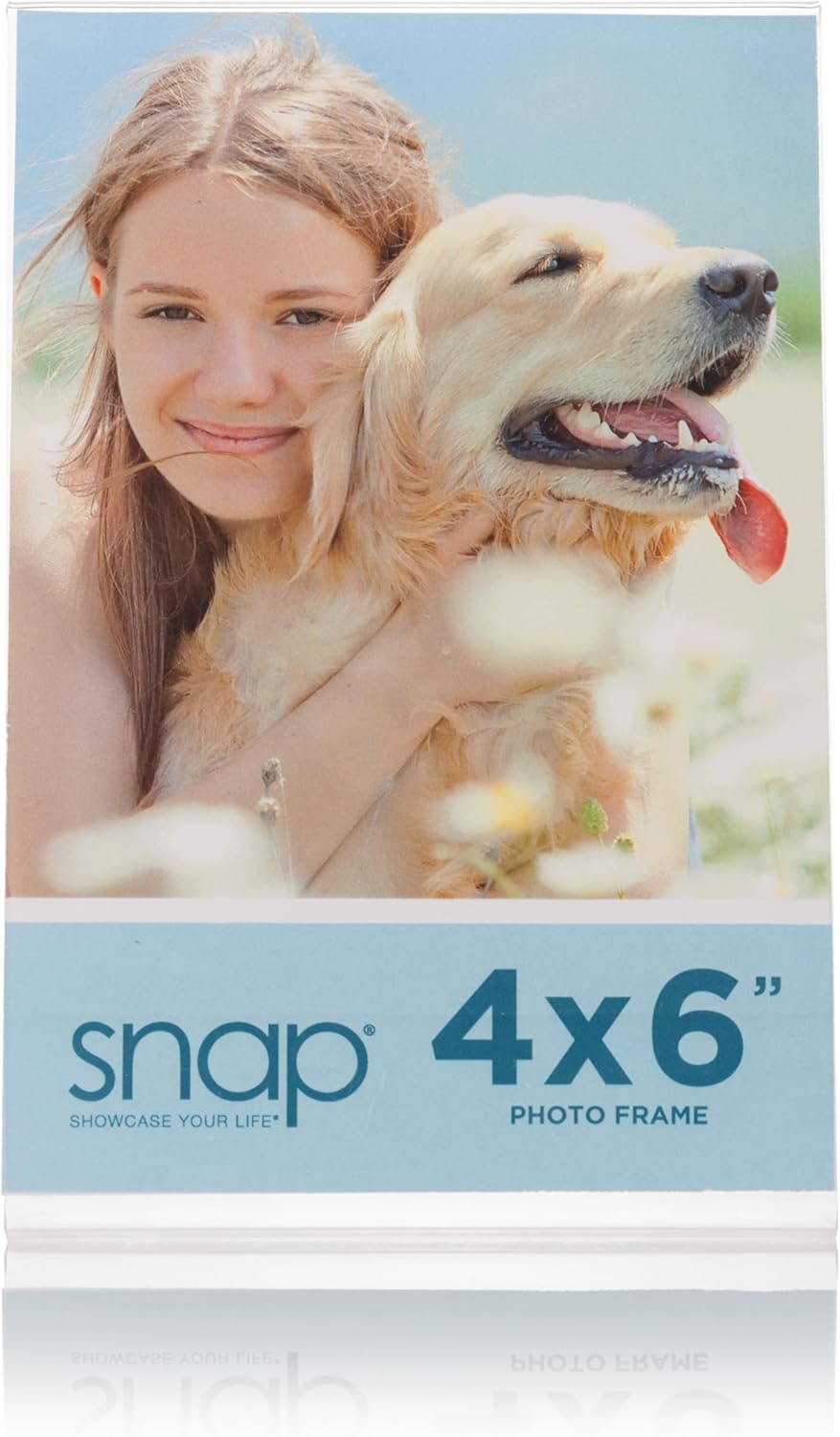 Acrylic Self Standing Photo Frames / 4 x 6 / Clear / Set of 12