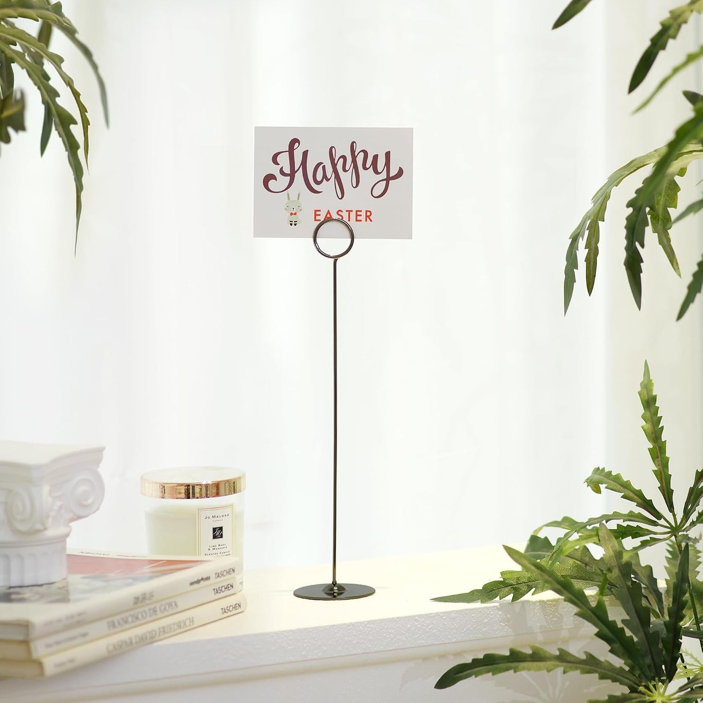ERYTLLY 16PK Place Card Holders 12 Inch Table Number Holders Table Card Holders Steel Card Holders for