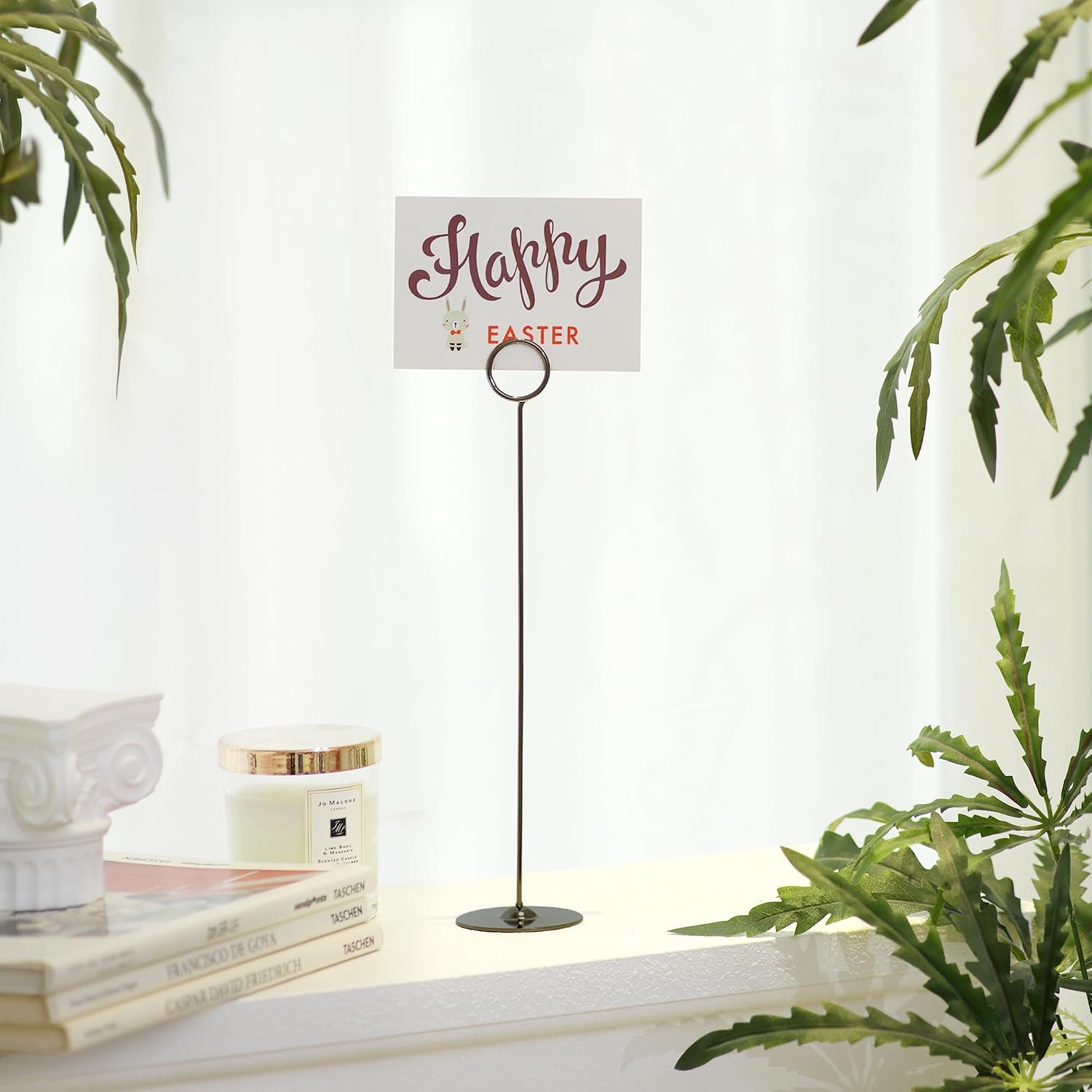 ERYTLLY 16PK Place Card Holders 12 Inch Table Number Holders Table Card Holders Steel Card Holders for