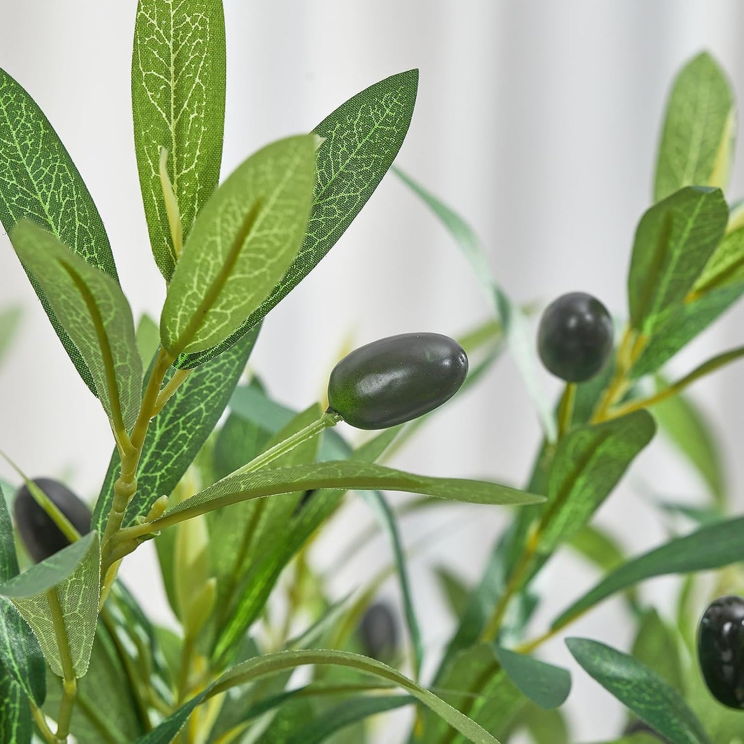 Olive Branches for Vases Artificial Greenery Stems Faux Olive Tree Branch Home / 35 Inch / Set of 4