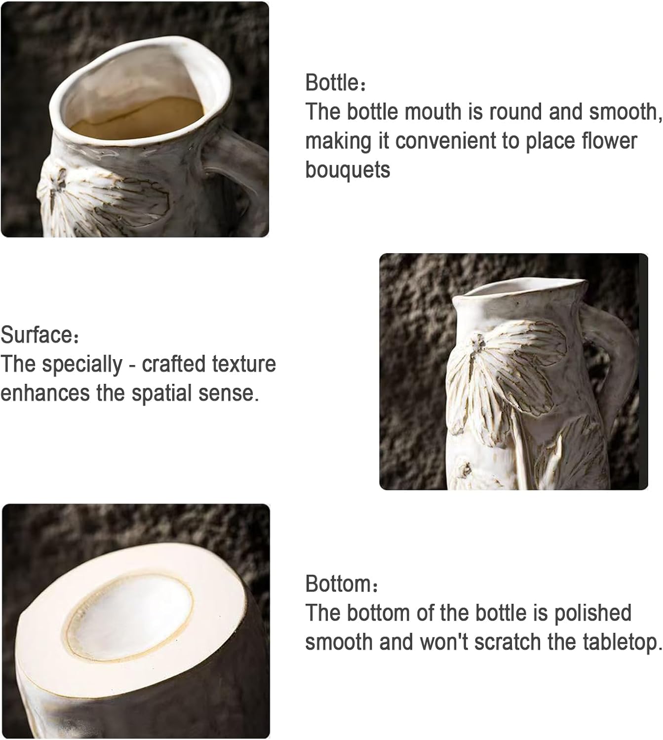 Small Ceramic Vase for Flowers / Creative Humanoid Vase