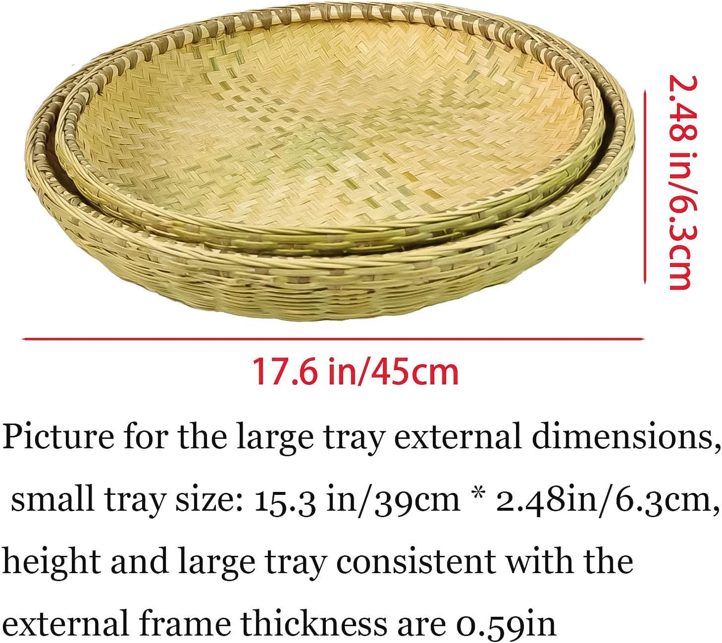 Bamboo and Rattan Fruit and Vegetable Basket