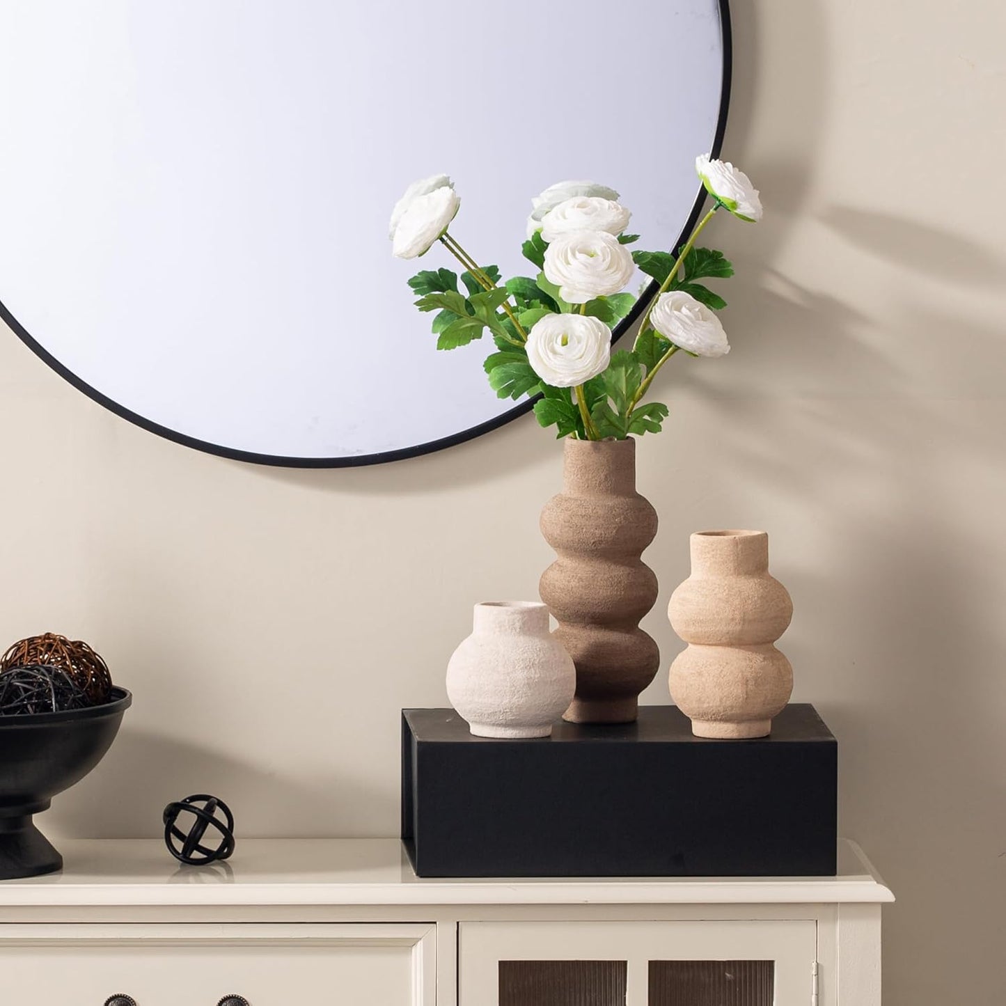 Ceramic Vase Home Table Decor / 11-classic / Set of 3