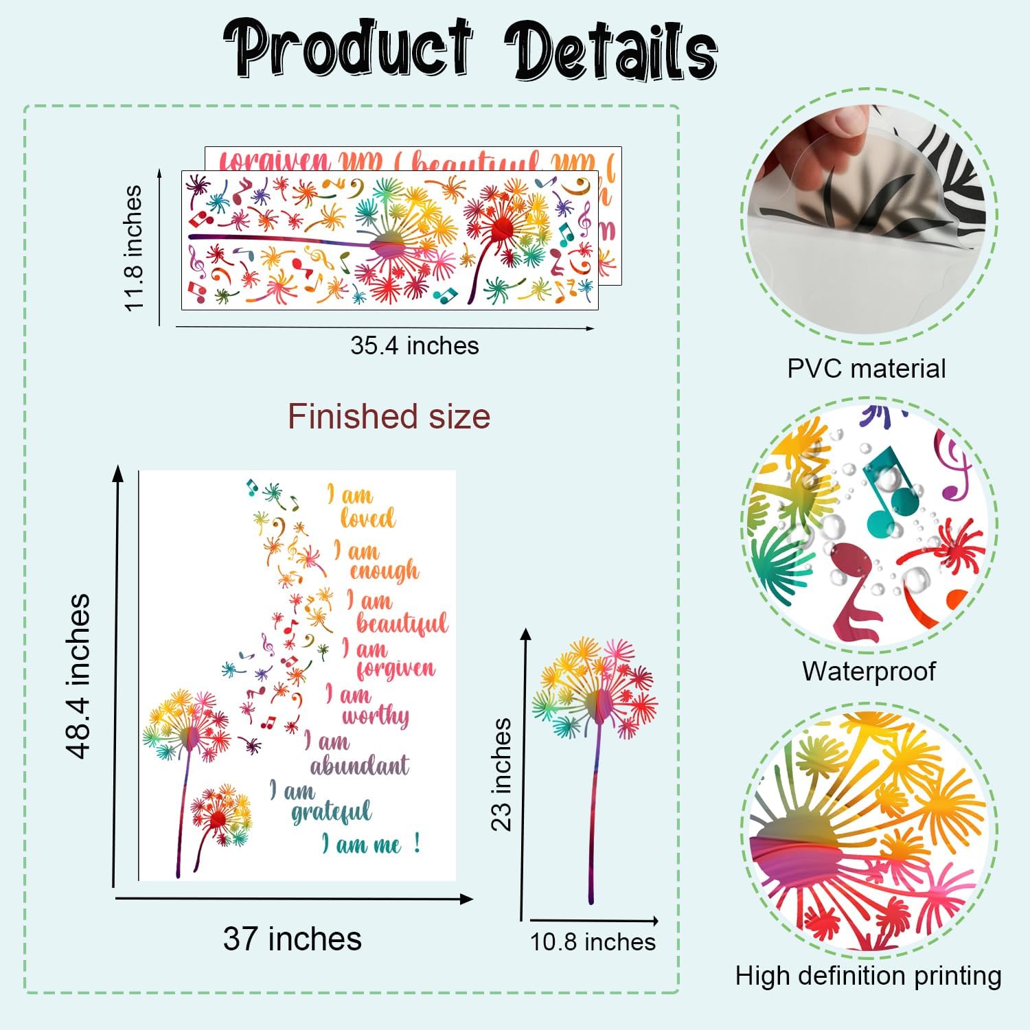 Colorful Wall Stickers / Dandelion