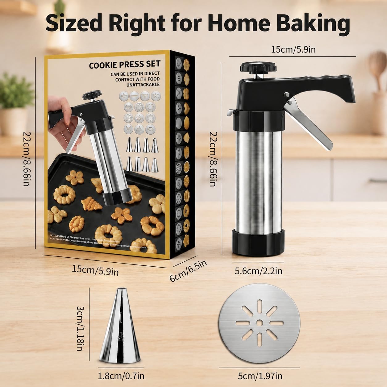24-piece cookie press set