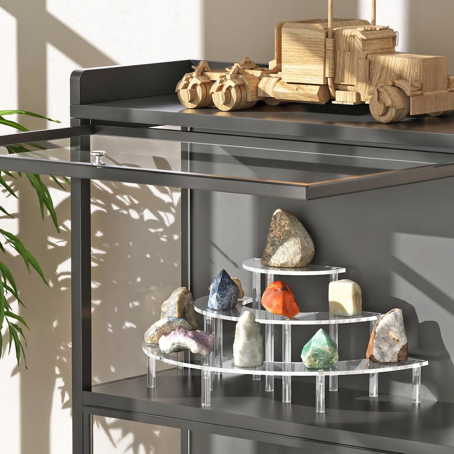 Dessert Stand / Perfume Organizer / Clear / Set of 2