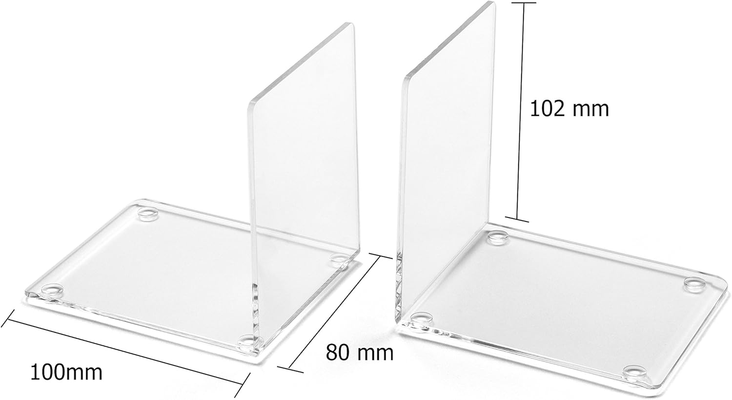 Acrylic Very Small Bookends / Clear / Zzzz-s / Single