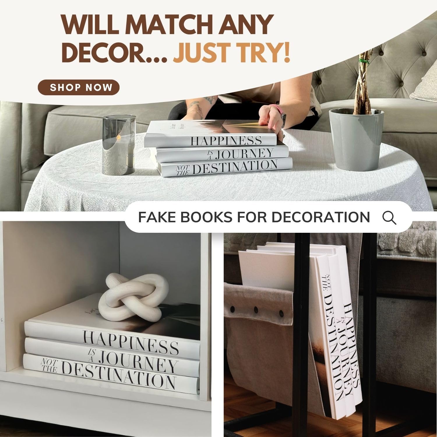 Faux Books for Decoration
