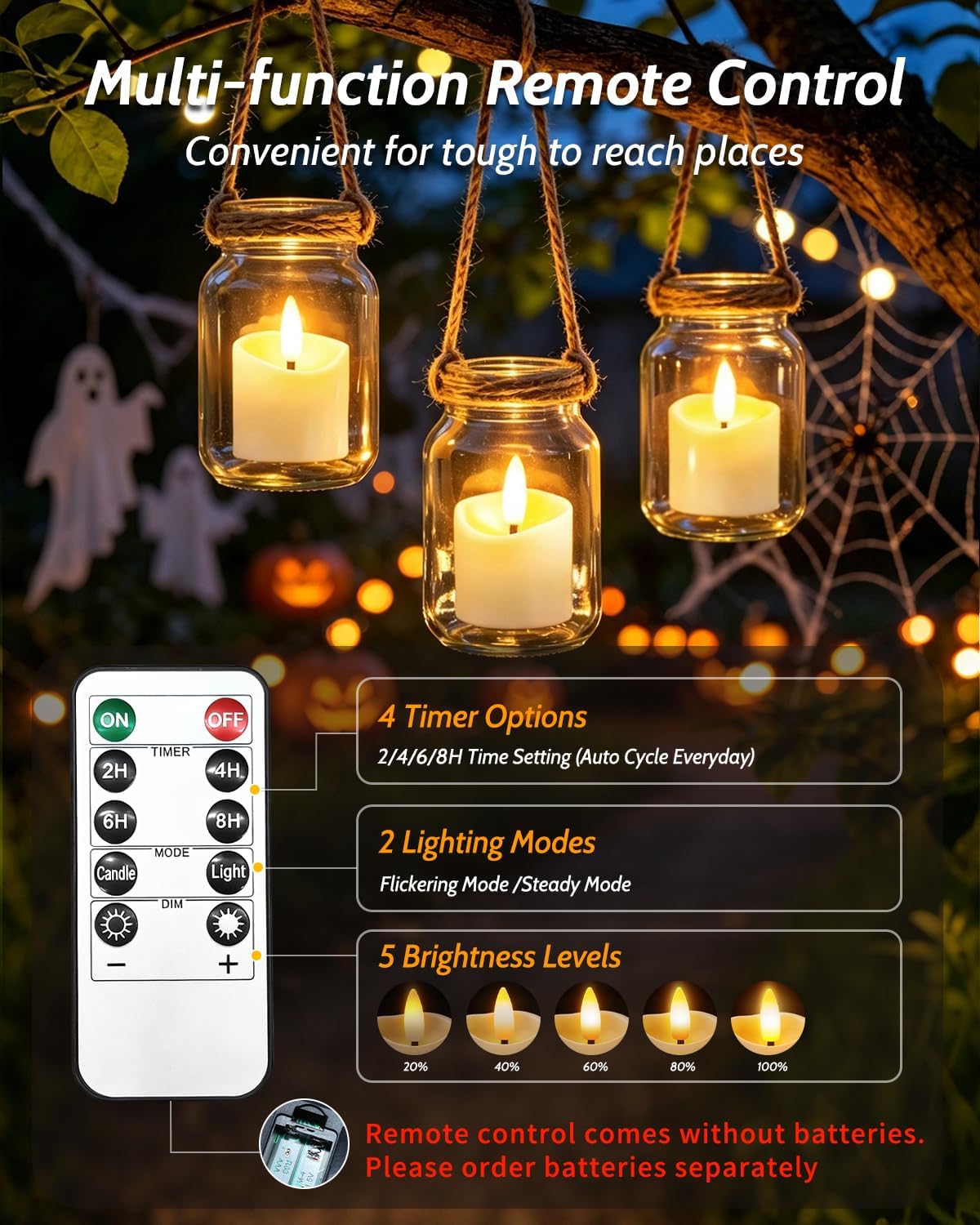 6 Pack Small Rechargeable Flameless Candles with Remote Timer | 1.5"x2" LED Tea Lights Votive Fake Candles Flickering