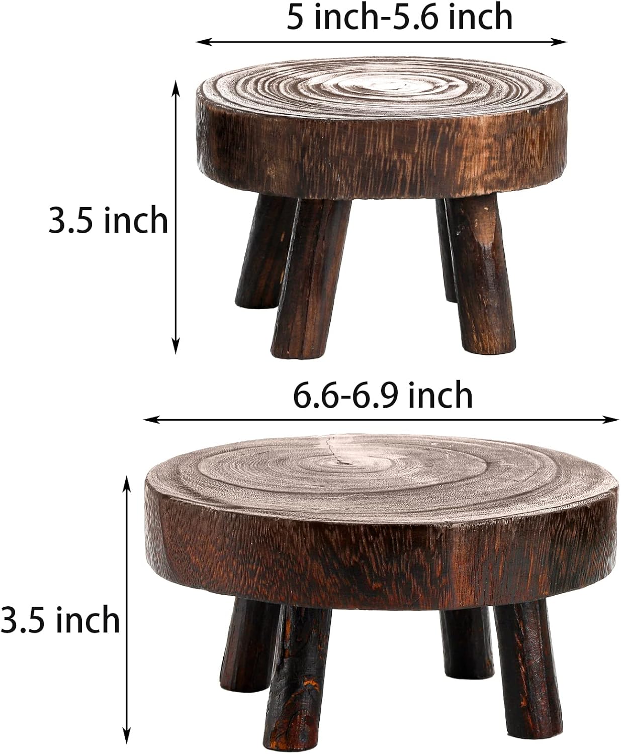 Mini Wooden Stool Display Stand / Set of 2