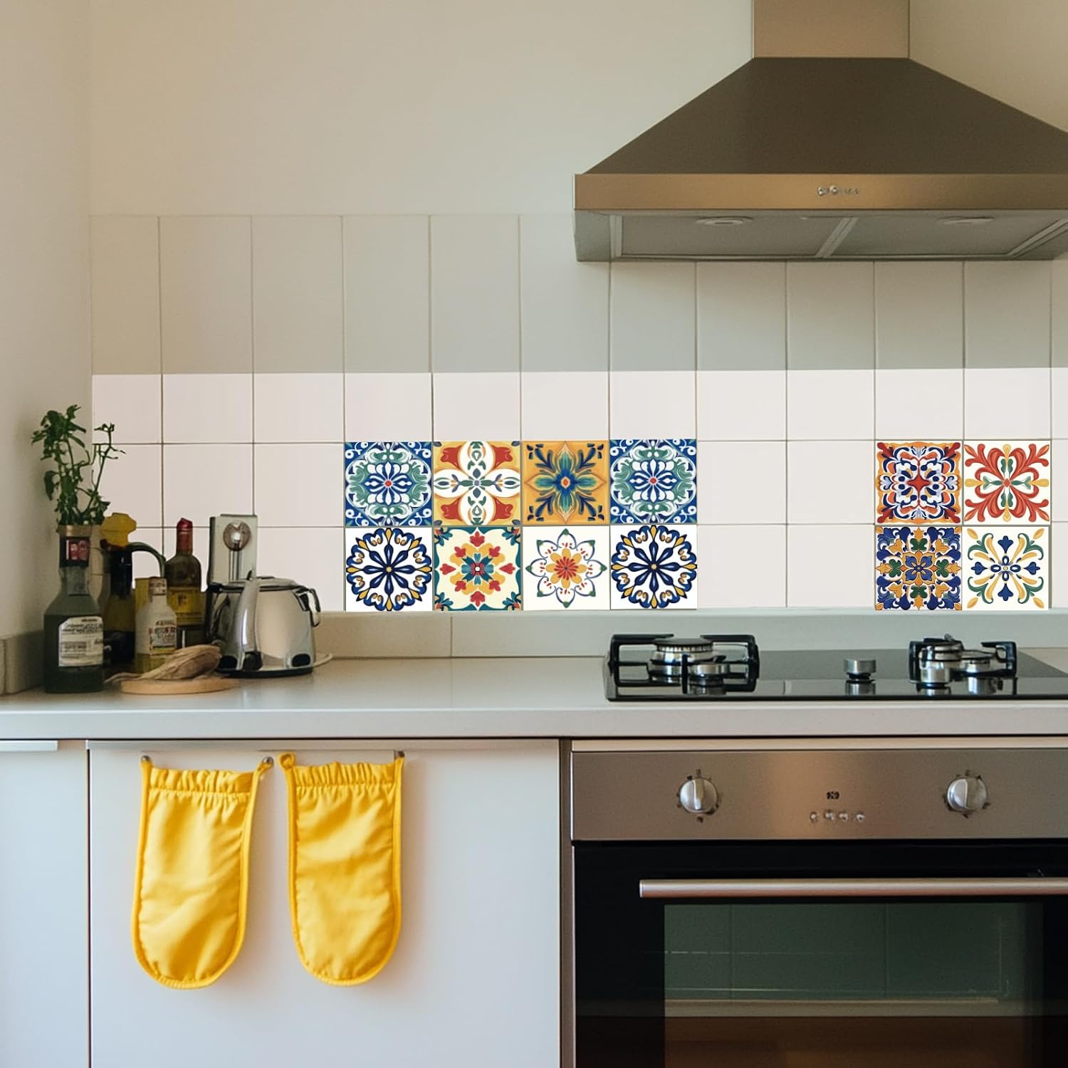 Style Tile Stickers Bohemia Peel and Stick Tile Stickers Mediterranean Style / Mosaic / Set of 36