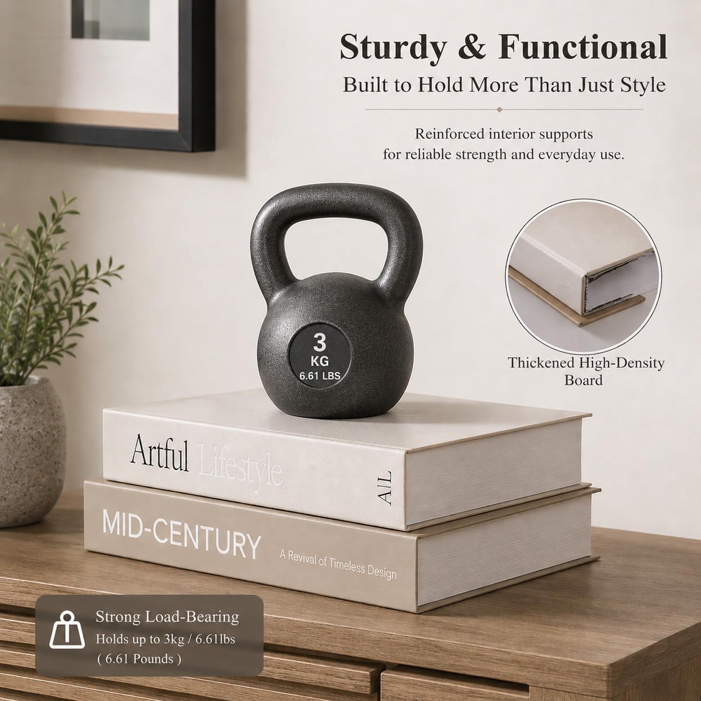Faux Book Storage Boxes / Set of 2