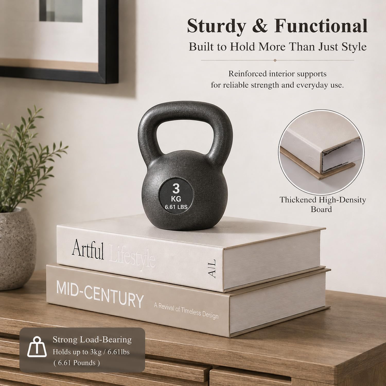 Faux Book Storage Boxes / Set of 2