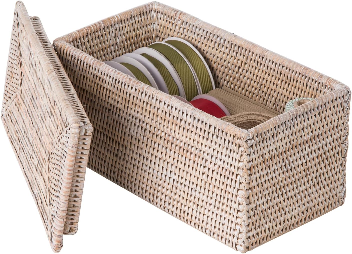 Wash Toilet Roll Storage Basket / White