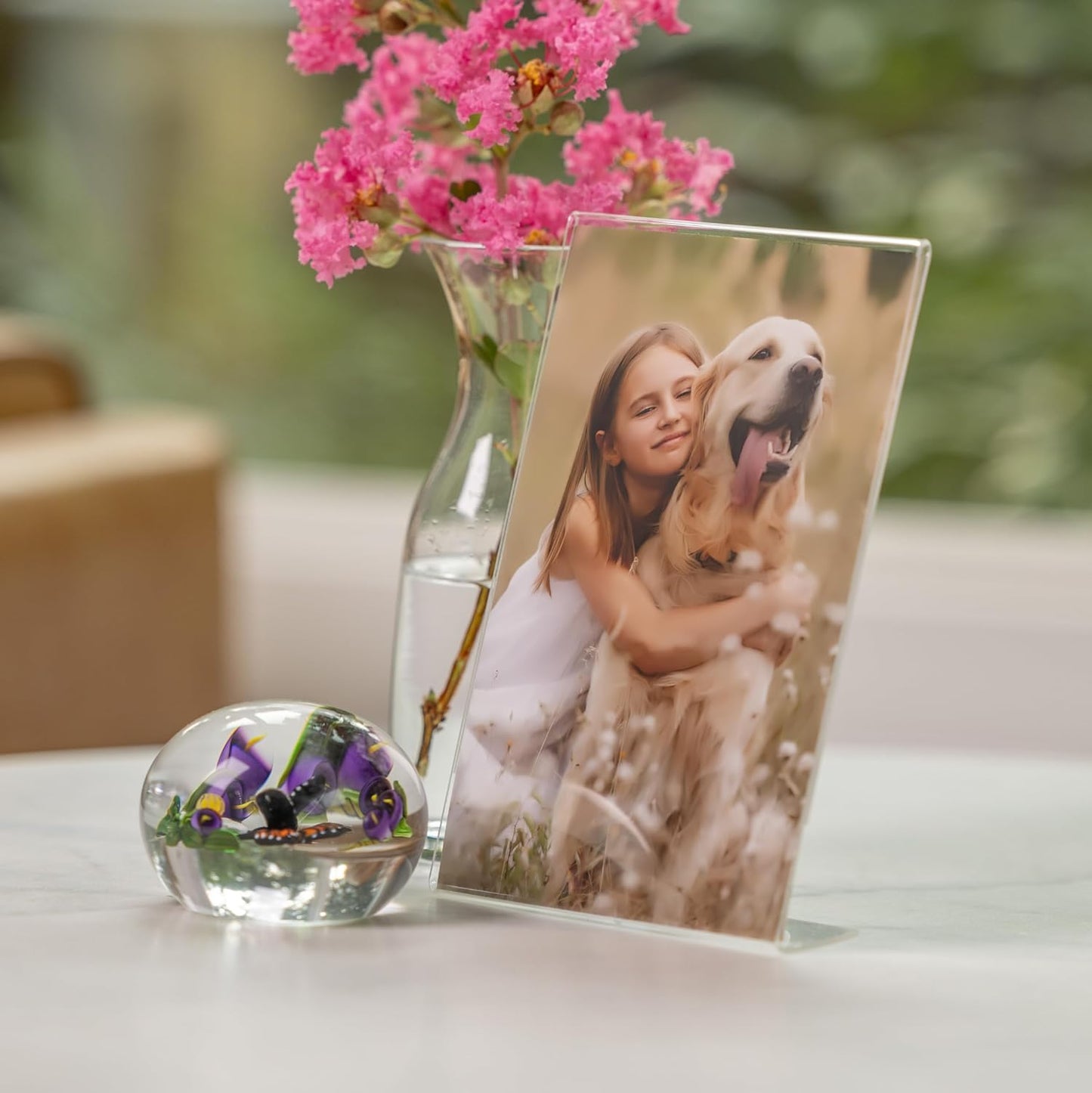 Acrylic Self Standing Photo Frames / 4 x 6 / Clear / Set of 12