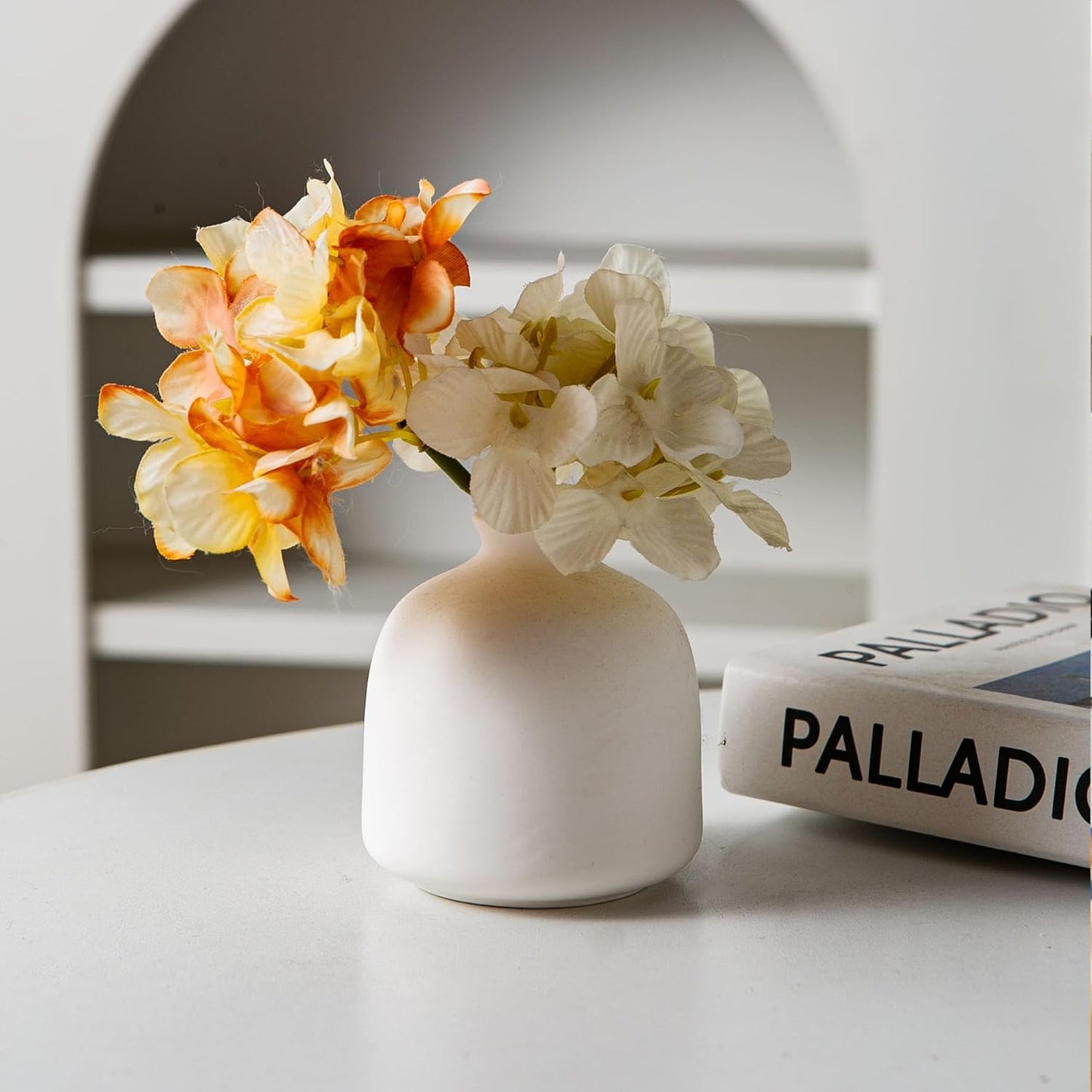 Ceramic Bud Vase / White / Set of 11