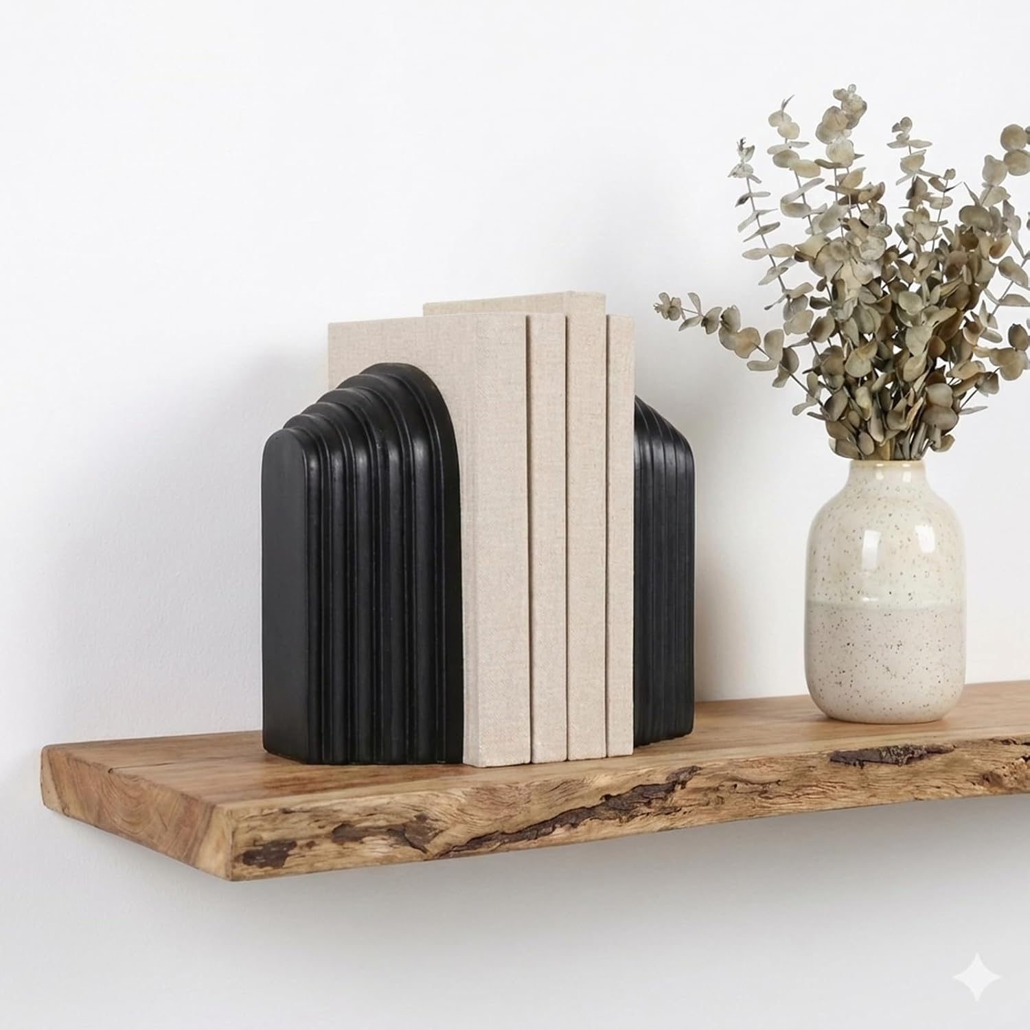 Heavy Duty Book Ends / Black / Set of 2