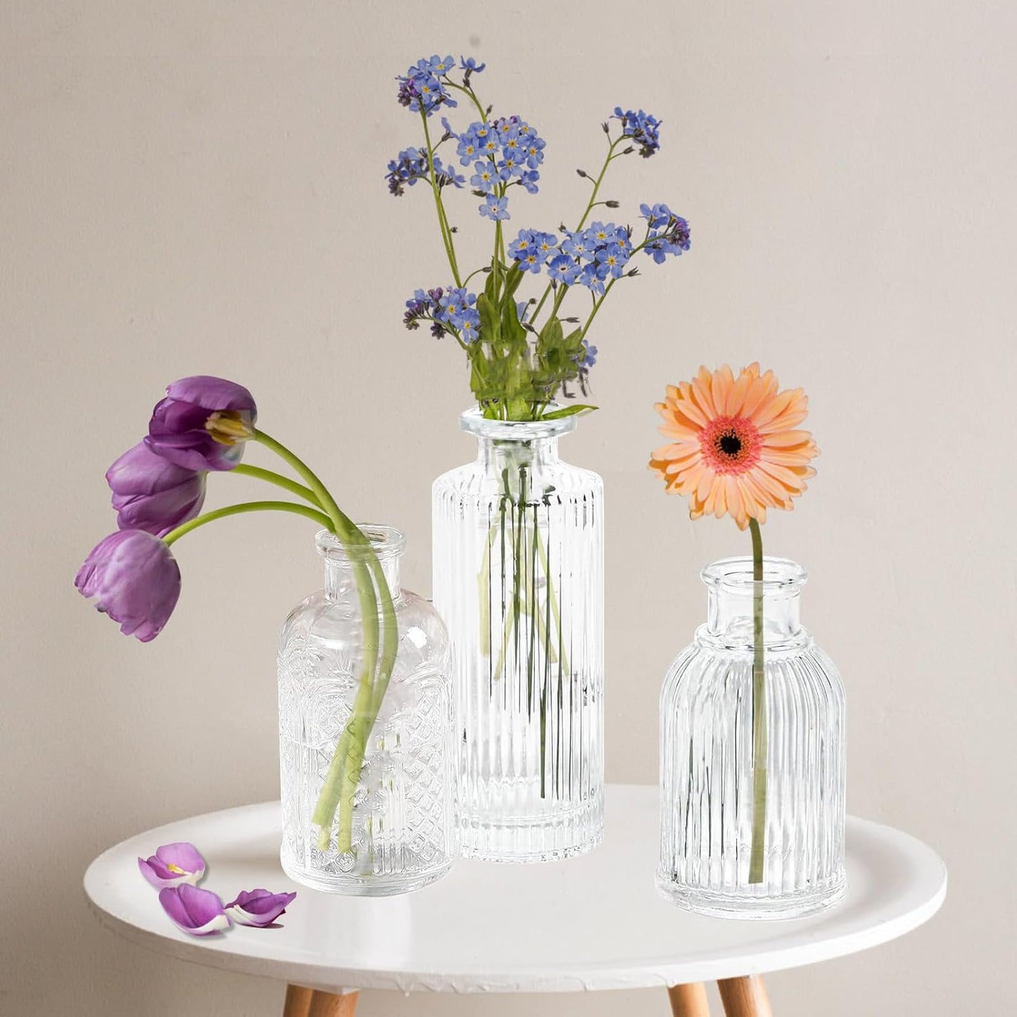 Glass Vase / Mini Vases for Centerpieces / Clear / Set of 40