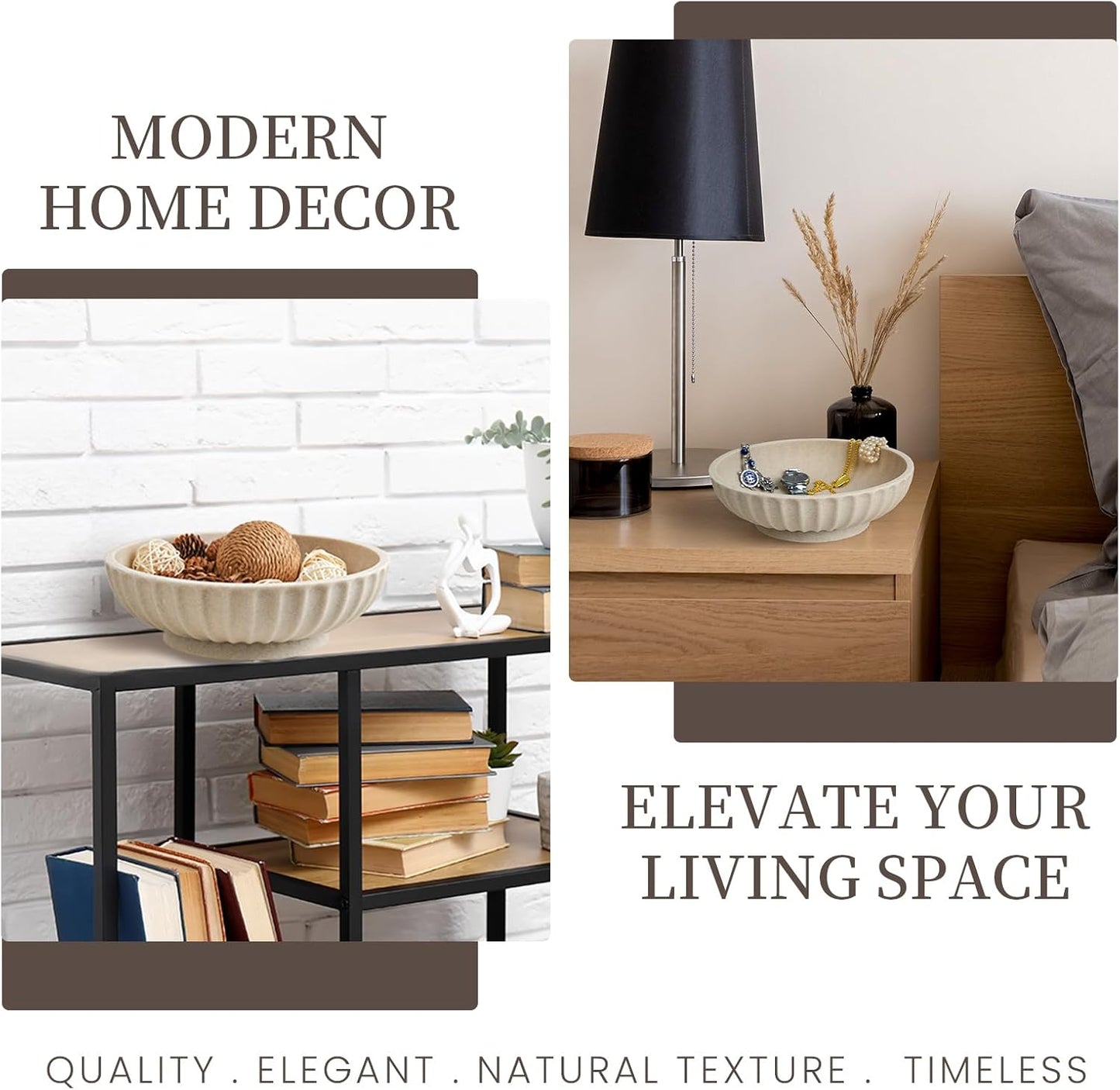 Modern Decorative Bowl / Beige
