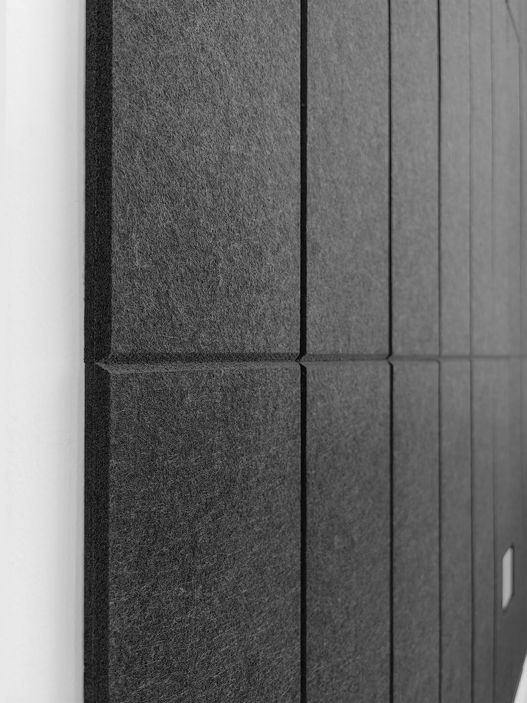 Shiplap Felt Wall Panels, Black, 24 Pack, Modern Wall Paneling, Peel and Stick, Sound Absorbing, 23.25 sq ft