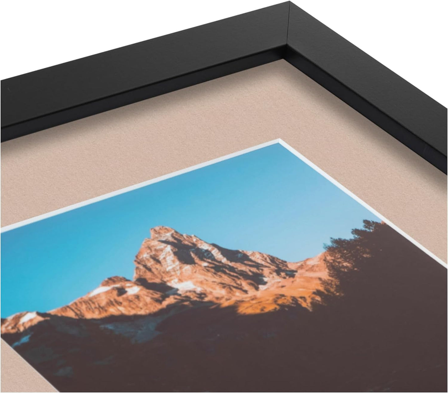 ArtToFrames Collage Picture Frame 3 Opening 3-8x10 Photo Frame | Made in USA | Black Frame Grey Beige and Black Mats